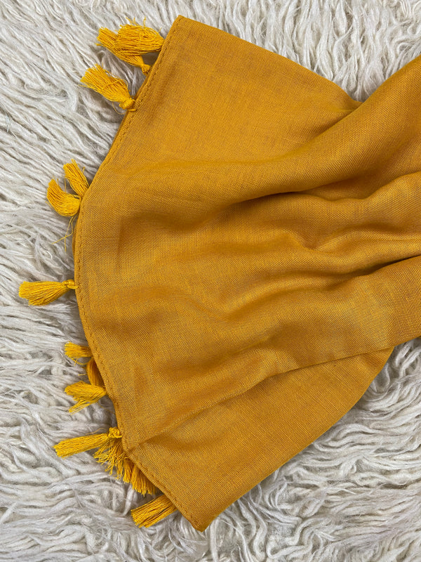 Tassel Hijab - Mustard