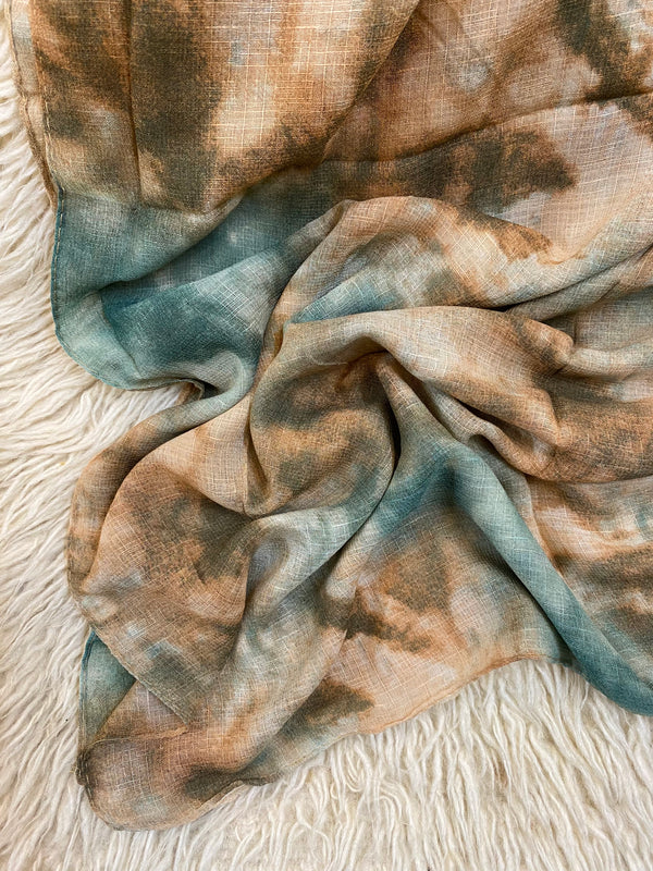 Tie-dye Printed Lawn Hijab - Karisma