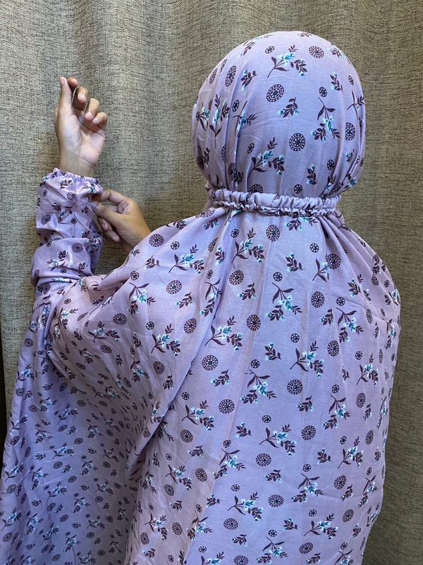 Namaz Chadar With Sleeves - Lily Lilac
