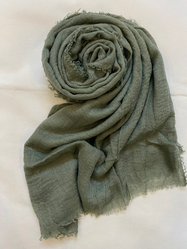 Crinkle Crimps Hijab - Apple Green