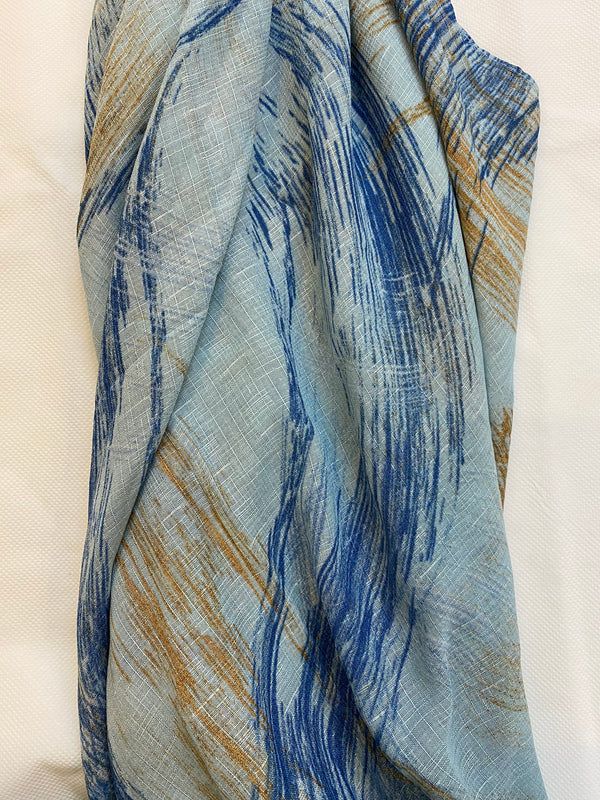 Tie-dye Printed Lawn Hijab - Rain
