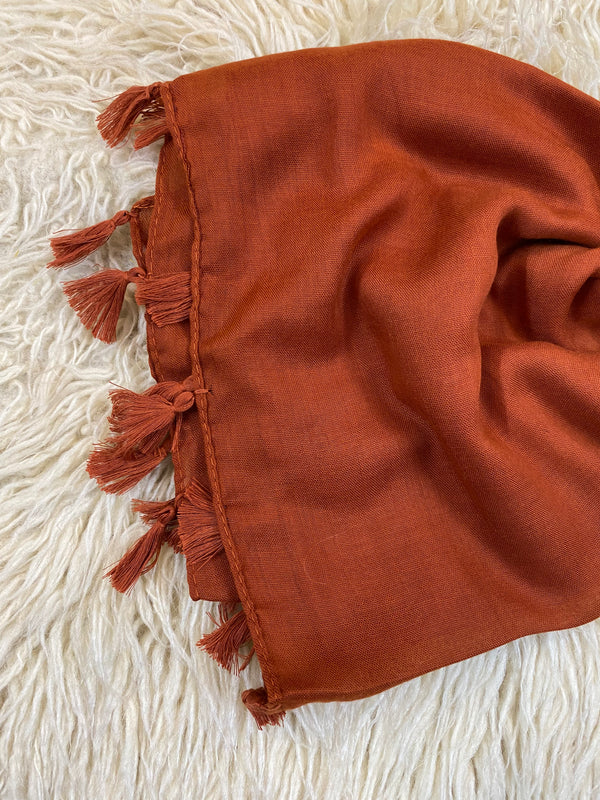 Tassel Hijabs Rust 