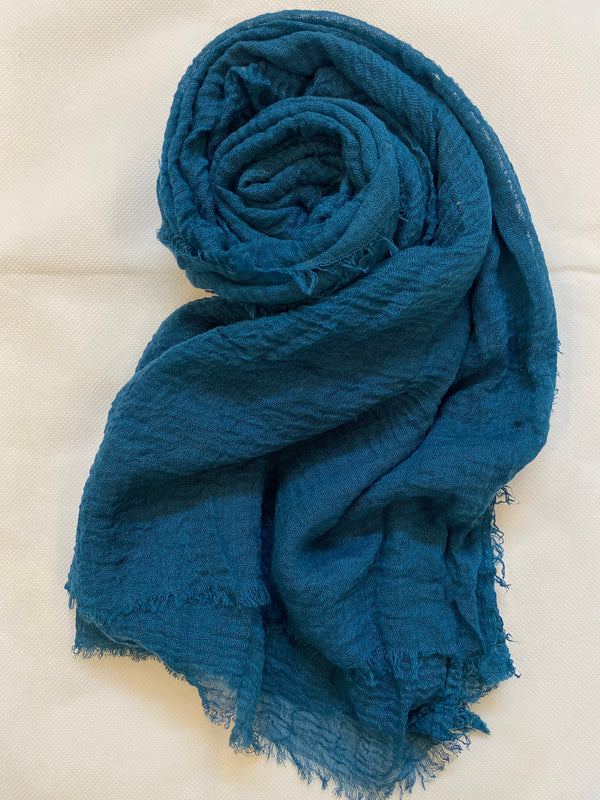 Crinkle Crimps Hijab - Zinc
