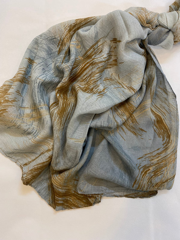 Tie-dye Printed Lawn Hijabs - Mountain