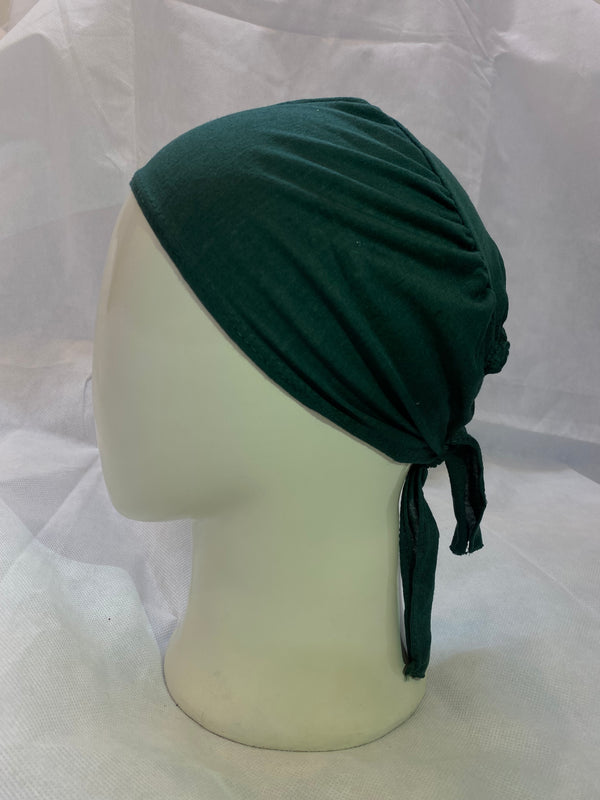 Ribbon Hijab Cap - Green