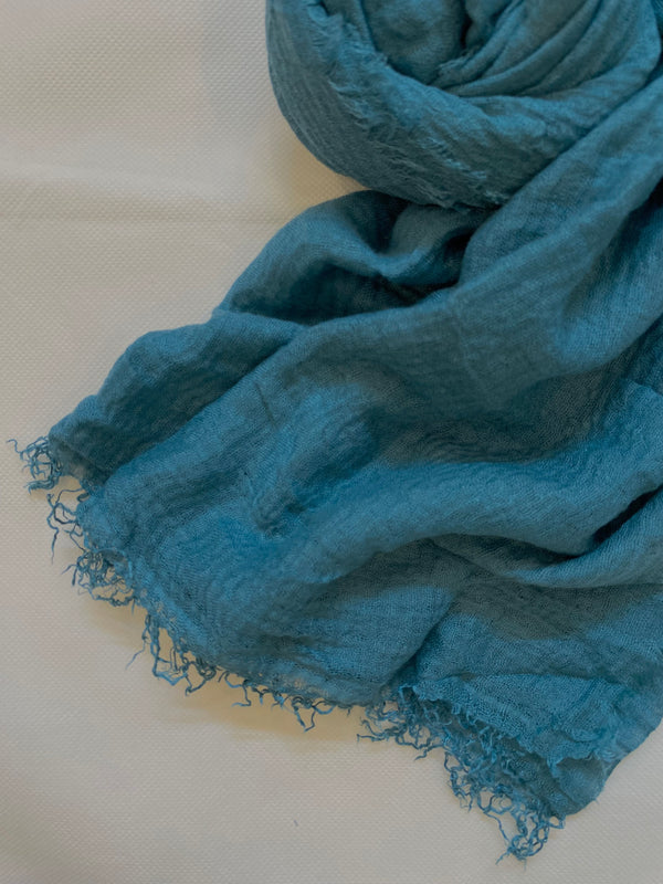 Crinkle Crimps Hijab - Marine Teal