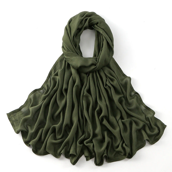 Modal Hijab - Olive Green