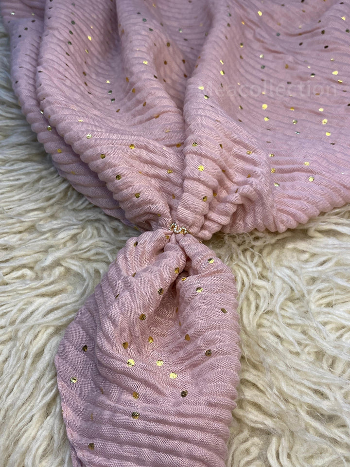 Dot-Crumpled-Hijabs-Light Pink