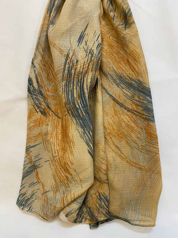 Tie-dye Printed Lawn Hijab - Moon