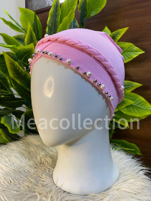 Fancy-Hijab-Cap-Pink