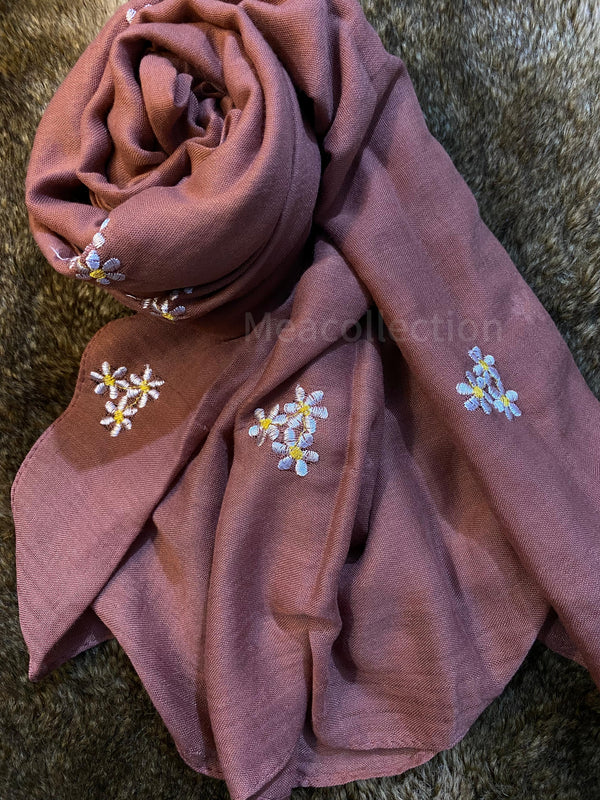Flower-Embroidered-Lawn-Hijab-Brick