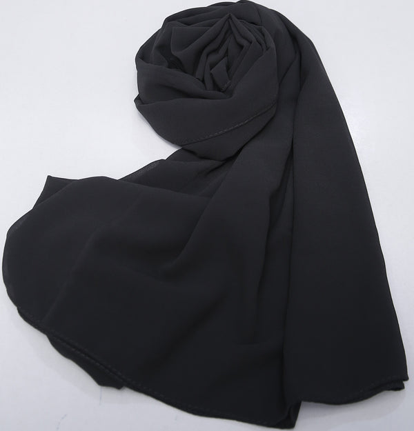 Georgette - Charcoal Grey