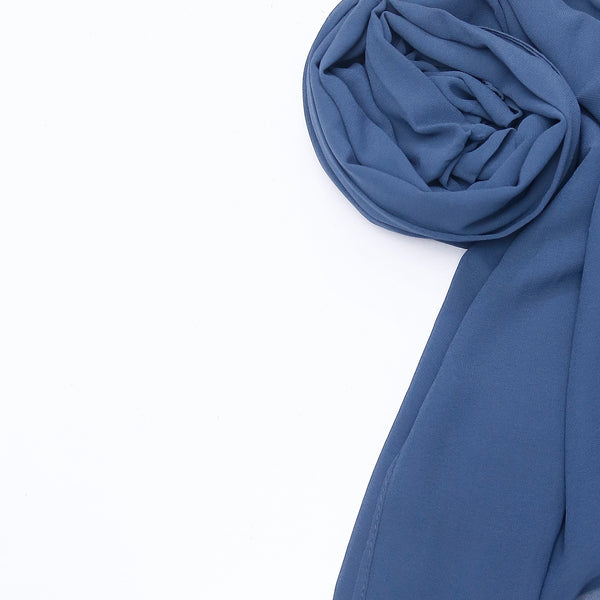 Georgette - Federal Blue