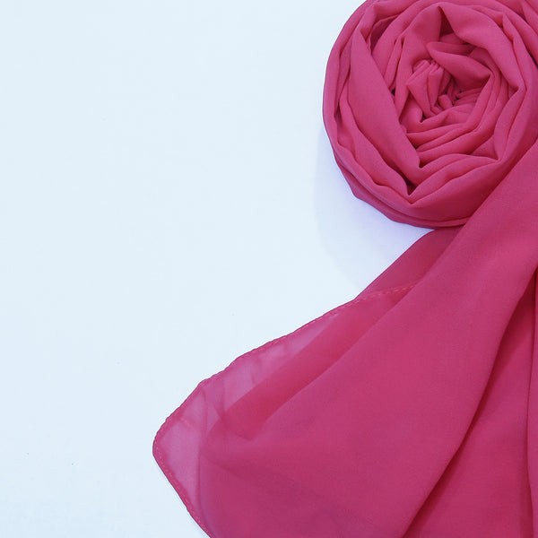 Georgette - Shocking Pink