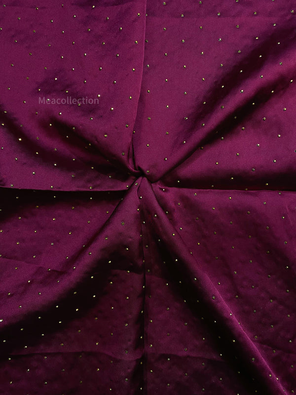 Gold-Studded-Silk-Hijab-Maroon