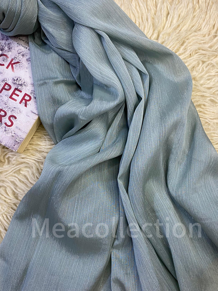 Metallic-Chiffon-Hijab-Greenish-grey