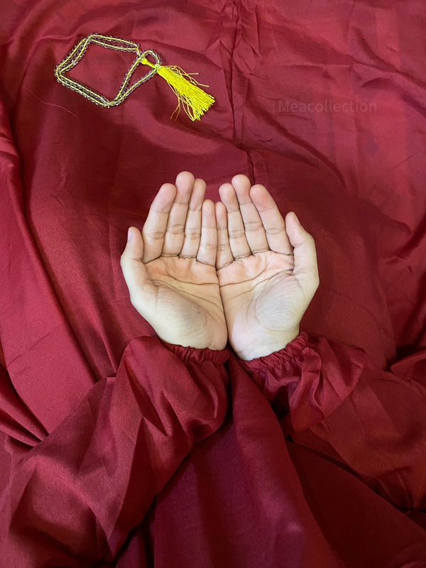NamazChaddar-With-Sleeves-Maroon