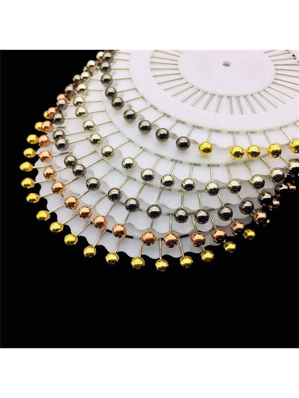 Simple Round Head Scarf Pin Wheel