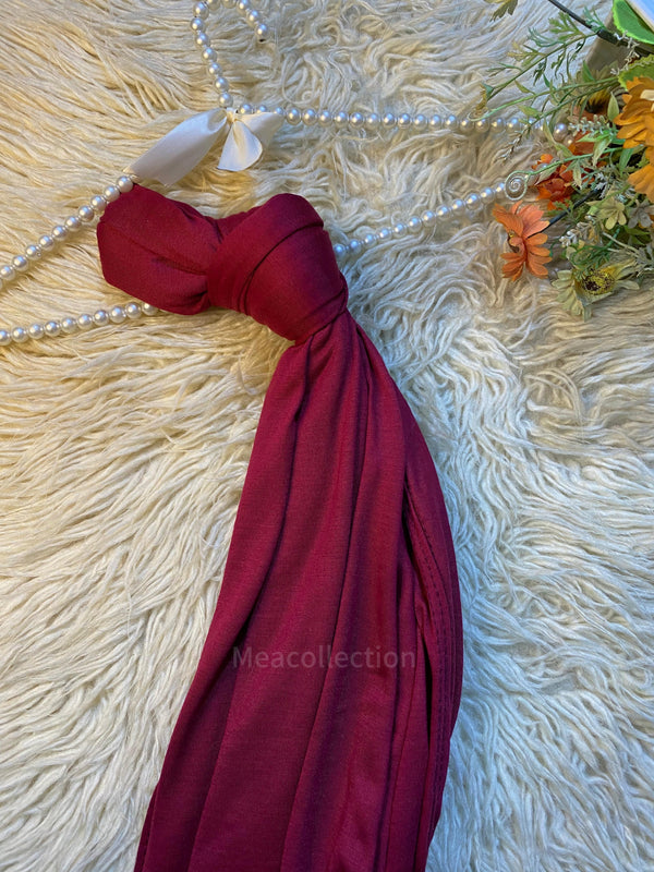 Plain-Jersey-Hijab-Red