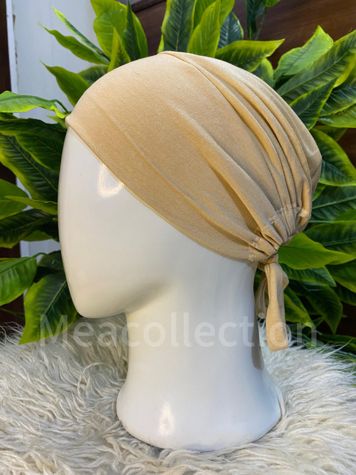 Ribbon-Hijab-Cap-Beige