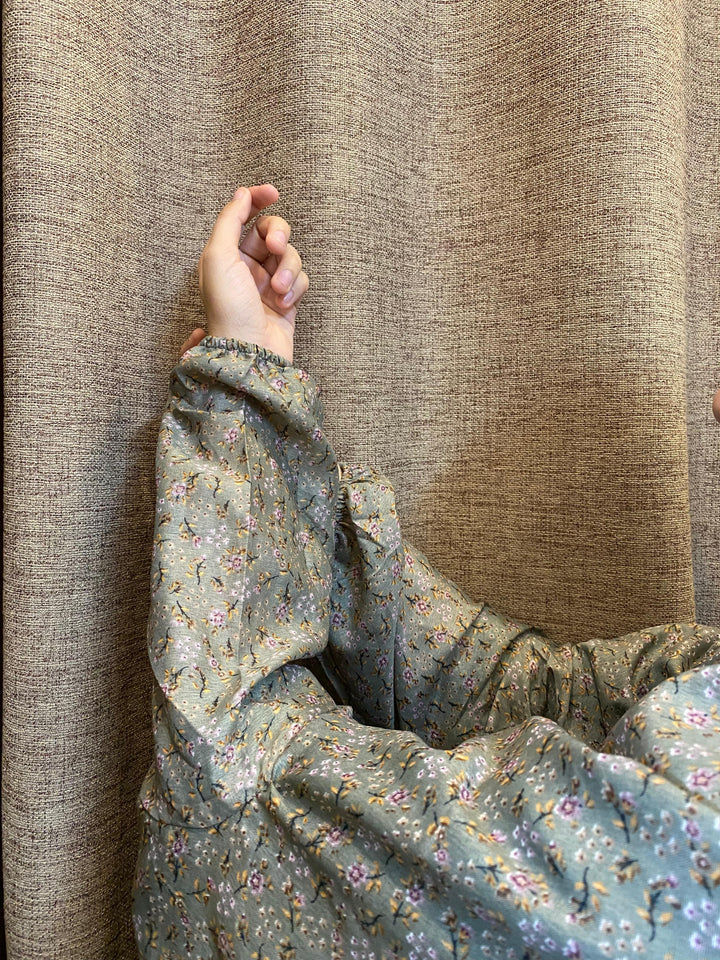 Shop-Namaz-Chadar-with-Sleeves-Grey-Charm