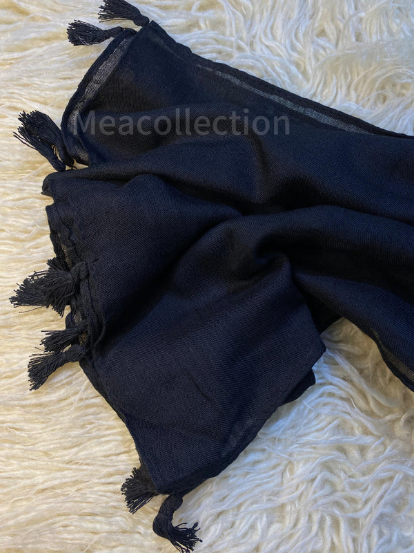Tassel-Hijab-Black