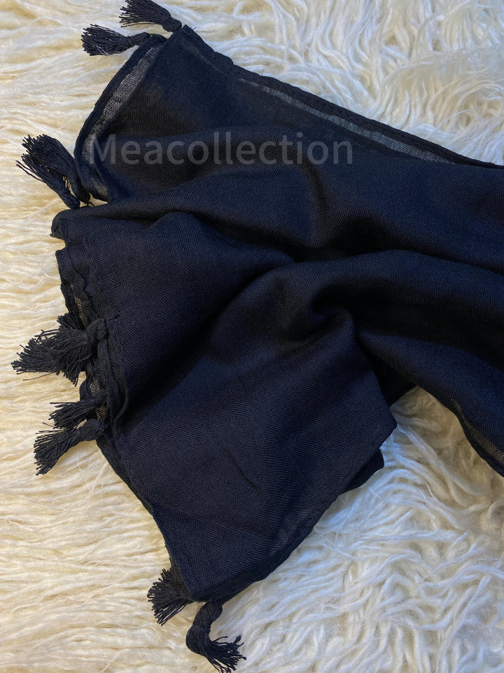 Tassel-Hijab-Black