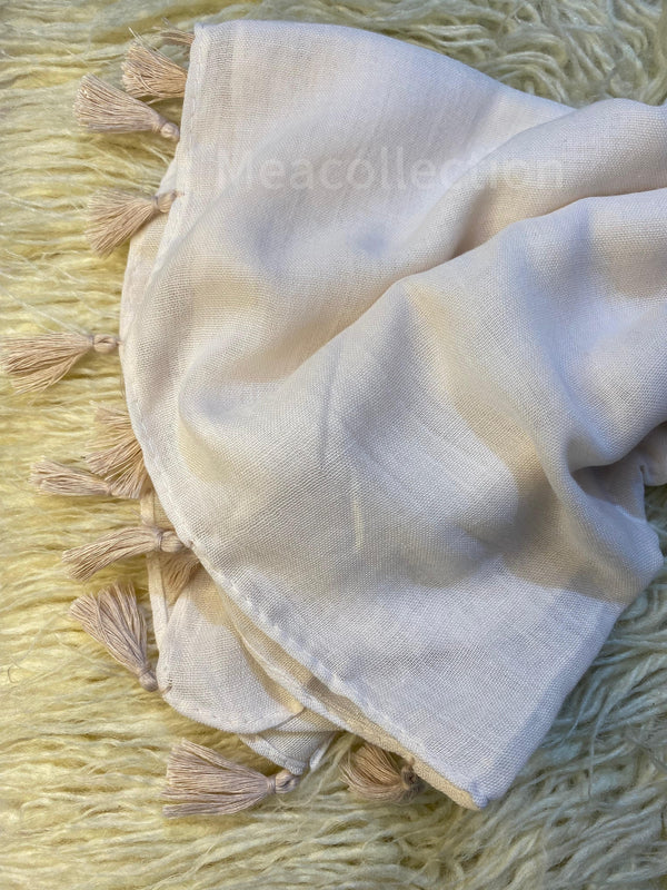 Tassel-Hijab-Cream