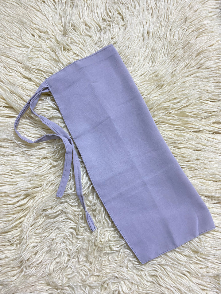 Tie Back Half Niqab - Grey By Meacollection.pk