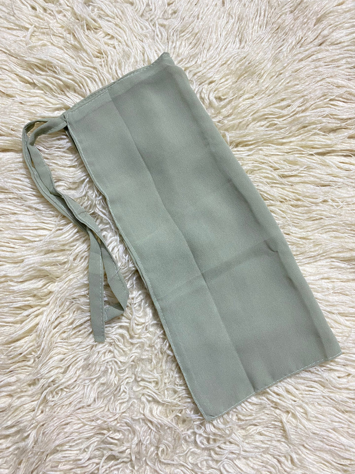 Tie Back Half Niqab - Pista By MeaCollection.pk