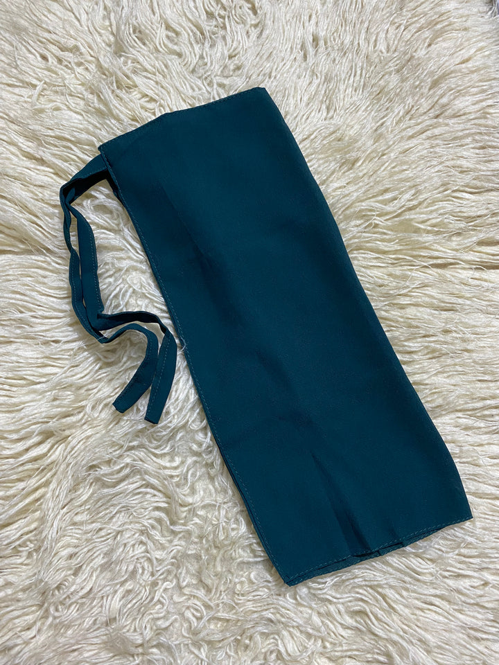 Tie Back Half Niqab Green By MeaCollection.pk
