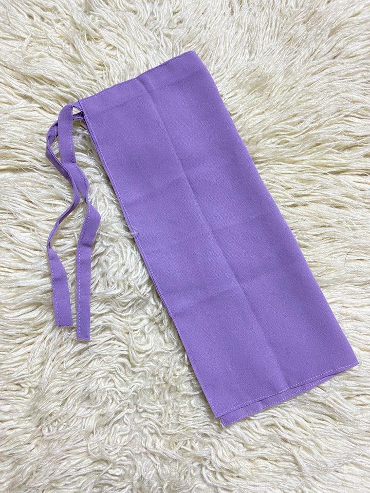 Tie Back Half Niqab Lavender By Meacollection.pk