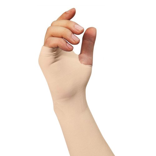 Arm Sleeves with Thumbhole - Beige
