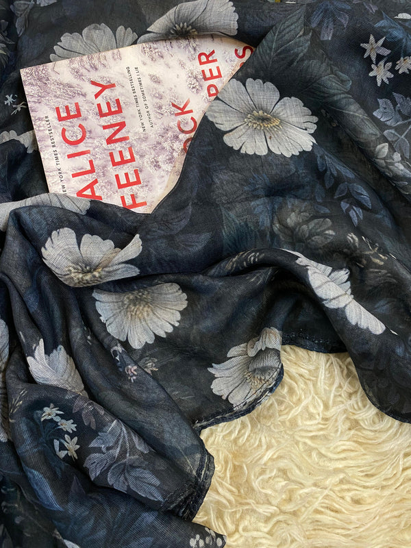 Printed Lawn Hijab - Rose
